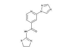 N-(2-thiazolin-2-yl)-2-(1,2,4-triazol-1-yl)isonicotinamide