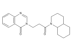 3-[3-(3,4,4a,5,6,7,8,8a-octahydro-2H-quinolin-1-yl)-3-keto-propyl]quinazolin-4-one