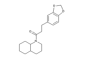 1-(3,4,4a,5,6,7,8,8a-octahydro-2H-quinolin-1-yl)-3-(1,3-benzodioxol-5-yl)propan-1-one