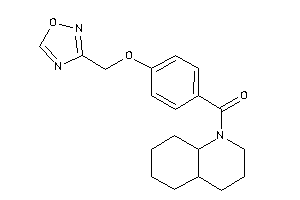 3,4,4a,5,6,7,8,8a-octahydro-2H-quinolin-1-yl-[4-(1,2,4-oxadiazol-3-ylmethoxy)phenyl]methanone