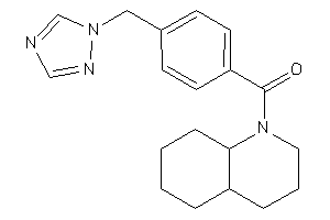 3,4,4a,5,6,7,8,8a-octahydro-2H-quinolin-1-yl-[4-(1,2,4-triazol-1-ylmethyl)phenyl]methanone