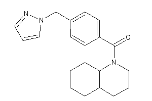 3,4,4a,5,6,7,8,8a-octahydro-2H-quinolin-1-yl-[4-(pyrazol-1-ylmethyl)phenyl]methanone