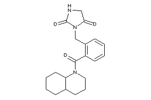 3-[2-(3,4,4a,5,6,7,8,8a-octahydro-2H-quinoline-1-carbonyl)benzyl]hydantoin