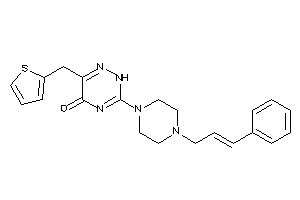 3-(4-cinnamylpiperazino)-6-(2-thenyl)-2H-1,2,4-triazin-5-one