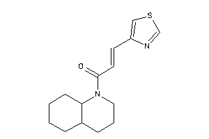 1-(3,4,4a,5,6,7,8,8a-octahydro-2H-quinolin-1-yl)-3-thiazol-4-yl-prop-2-en-1-one