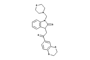 3-[2-(2,3-dihydro-1,4-benzodioxin-6-yl)-2-keto-ethyl]-1-(morpholinomethyl)oxindole