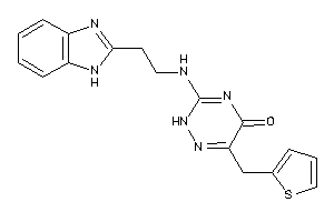 3-[2-(1H-benzimidazol-2-yl)ethylamino]-6-(2-thenyl)-2H-1,2,4-triazin-5-one