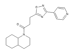 1-(3,4,4a,5,6,7,8,8a-octahydro-2H-quinolin-1-yl)-3-[3-(4-pyridyl)-1,2,4-oxadiazol-5-yl]propan-1-one