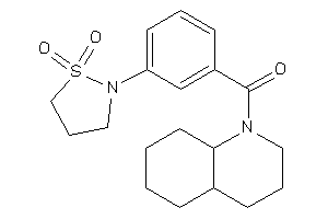 3,4,4a,5,6,7,8,8a-octahydro-2H-quinolin-1-yl-[3-(1,1-diketo-1,2-thiazolidin-2-yl)phenyl]methanone