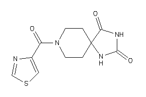 Image of 8-(thiazole-4-carbonyl)-2,4,8-triazaspiro[4.5]decane-1,3-quinone