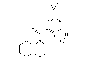 3,4,4a,5,6,7,8,8a-octahydro-2H-quinolin-1-yl-(6-cyclopropyl-1H-pyrazolo[3,4-b]pyridin-4-yl)methanone