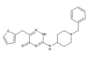 3-[(1-benzyl-4-piperidyl)amino]-6-(2-furfuryl)-2H-1,2,4-triazin-5-one