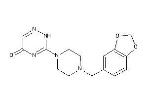 3-(4-piperonylpiperazino)-2H-1,2,4-triazin-5-one
