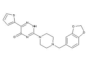 3-(4-piperonylpiperazino)-6-(2-thienyl)-2H-1,2,4-triazin-5-one