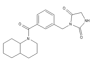 3-[3-(3,4,4a,5,6,7,8,8a-octahydro-2H-quinoline-1-carbonyl)benzyl]hydantoin