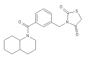 3-[3-(3,4,4a,5,6,7,8,8a-octahydro-2H-quinoline-1-carbonyl)benzyl]thiazolidine-2,4-quinone