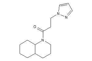 1-(3,4,4a,5,6,7,8,8a-octahydro-2H-quinolin-1-yl)-3-pyrazol-1-yl-propan-1-one