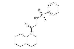 N-[2-(3,4,4a,5,6,7,8,8a-octahydro-2H-quinolin-1-yl)-2-keto-ethyl]benzenesulfonamide