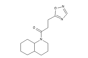 1-(3,4,4a,5,6,7,8,8a-octahydro-2H-quinolin-1-yl)-3-(1,2,4-oxadiazol-5-yl)propan-1-one