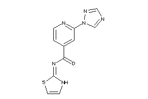 N-(4-thiazolin-2-ylidene)-2-(1,2,4-triazol-1-yl)isonicotinamide