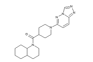 3,4,4a,5,6,7,8,8a-octahydro-2H-quinolin-1-yl-[1-([1,2,4]triazolo[3,4-f]pyridazin-6-yl)-4-piperidyl]methanone