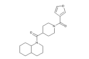 3,4,4a,5,6,7,8,8a-octahydro-2H-quinolin-1-yl-[1-(3-furoyl)-4-piperidyl]methanone