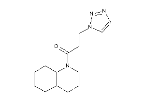 1-(3,4,4a,5,6,7,8,8a-octahydro-2H-quinolin-1-yl)-3-(triazol-1-yl)propan-1-one