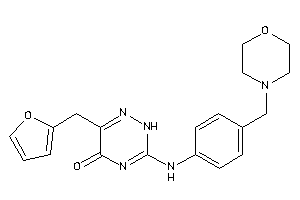 6-(2-furfuryl)-3-[4-(morpholinomethyl)anilino]-2H-1,2,4-triazin-5-one