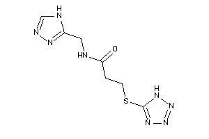 3-(1H-tetrazol-5-ylthio)-N-(4H-1,2,4-triazol-3-ylmethyl)propionamide