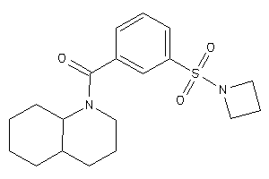 3,4,4a,5,6,7,8,8a-octahydro-2H-quinolin-1-yl-[3-(azetidin-1-ylsulfonyl)phenyl]methanone