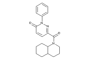 6-(3,4,4a,5,6,7,8,8a-octahydro-2H-quinoline-1-carbonyl)-2-phenyl-pyridazin-3-one