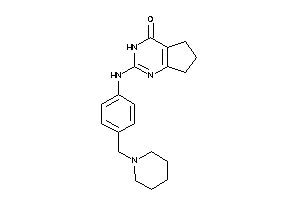 Image of 2-[4-(piperidinomethyl)anilino]-3,5,6,7-tetrahydrocyclopenta[d]pyrimidin-4-one
