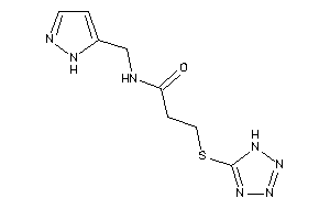 N-(1H-pyrazol-5-ylmethyl)-3-(1H-tetrazol-5-ylthio)propionamide