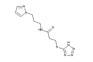 N-(3-pyrazol-1-ylpropyl)-3-(1H-tetrazol-5-ylthio)propionamide