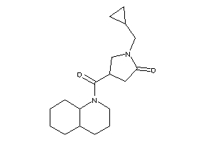 4-(3,4,4a,5,6,7,8,8a-octahydro-2H-quinoline-1-carbonyl)-1-(cyclopropylmethyl)-2-pyrrolidone