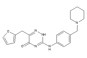 6-(2-furfuryl)-3-[4-(piperidinomethyl)anilino]-2H-1,2,4-triazin-5-one