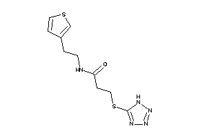 3-(1H-tetrazol-5-ylthio)-N-[2-(3-thienyl)ethyl]propionamide