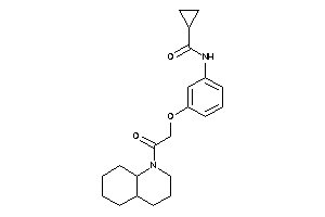 N-[3-[2-(3,4,4a,5,6,7,8,8a-octahydro-2H-quinolin-1-yl)-2-keto-ethoxy]phenyl]cyclopropanecarboxamide