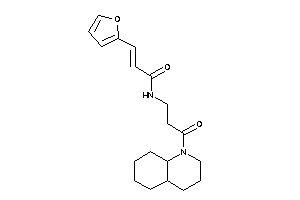 N-[3-(3,4,4a,5,6,7,8,8a-octahydro-2H-quinolin-1-yl)-3-keto-propyl]-3-(2-furyl)acrylamide