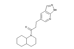 1-(3,4,4a,5,6,7,8,8a-octahydro-2H-quinolin-1-yl)-3-(1H-pyrazolo[3,4-b]pyridin-5-yl)propan-1-one