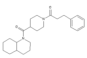 1-[4-(3,4,4a,5,6,7,8,8a-octahydro-2H-quinoline-1-carbonyl)piperidino]-3-phenyl-propan-1-one