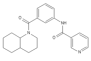 N-[3-(3,4,4a,5,6,7,8,8a-octahydro-2H-quinoline-1-carbonyl)phenyl]nicotinamide