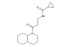 N-[3-(3,4,4a,5,6,7,8,8a-octahydro-2H-quinolin-1-yl)-3-keto-propyl]cyclopropanecarboxamide