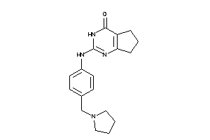 Image of 2-[4-(pyrrolidinomethyl)anilino]-3,5,6,7-tetrahydrocyclopenta[d]pyrimidin-4-one