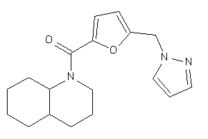 3,4,4a,5,6,7,8,8a-octahydro-2H-quinolin-1-yl-[5-(pyrazol-1-ylmethyl)-2-furyl]methanone