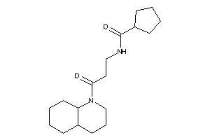 N-[3-(3,4,4a,5,6,7,8,8a-octahydro-2H-quinolin-1-yl)-3-keto-propyl]cyclopentanecarboxamide