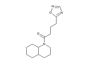 1-(3,4,4a,5,6,7,8,8a-octahydro-2H-quinolin-1-yl)-4-(1,2,4-oxadiazol-5-yl)butan-1-one