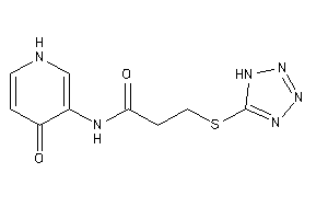 N-(4-keto-1H-pyridin-3-yl)-3-(1H-tetrazol-5-ylthio)propionamide