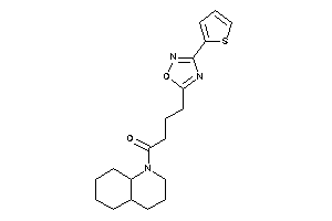 1-(3,4,4a,5,6,7,8,8a-octahydro-2H-quinolin-1-yl)-4-[3-(2-thienyl)-1,2,4-oxadiazol-5-yl]butan-1-one