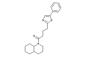 1-(3,4,4a,5,6,7,8,8a-octahydro-2H-quinolin-1-yl)-4-(5-phenyloxazol-2-yl)butan-1-one